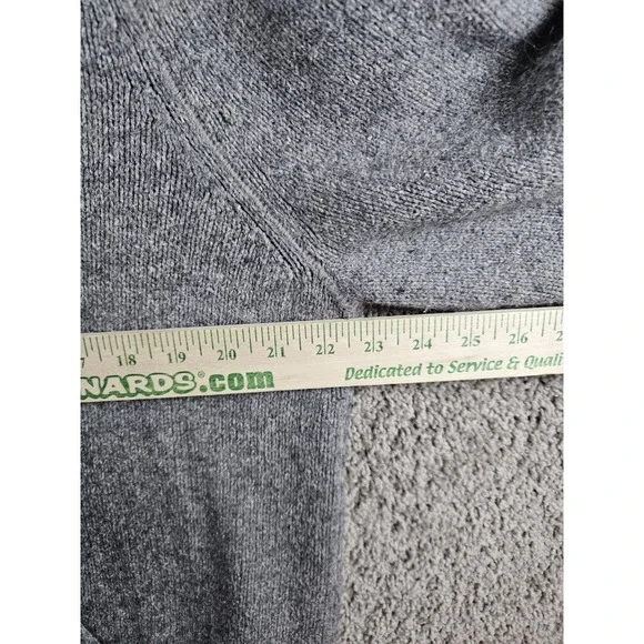 GAP Hoodie Gray Alpaca Blend Knit Long Sleeve Drawstring 2008 Holiday Mens XL - Picture 10 of 16